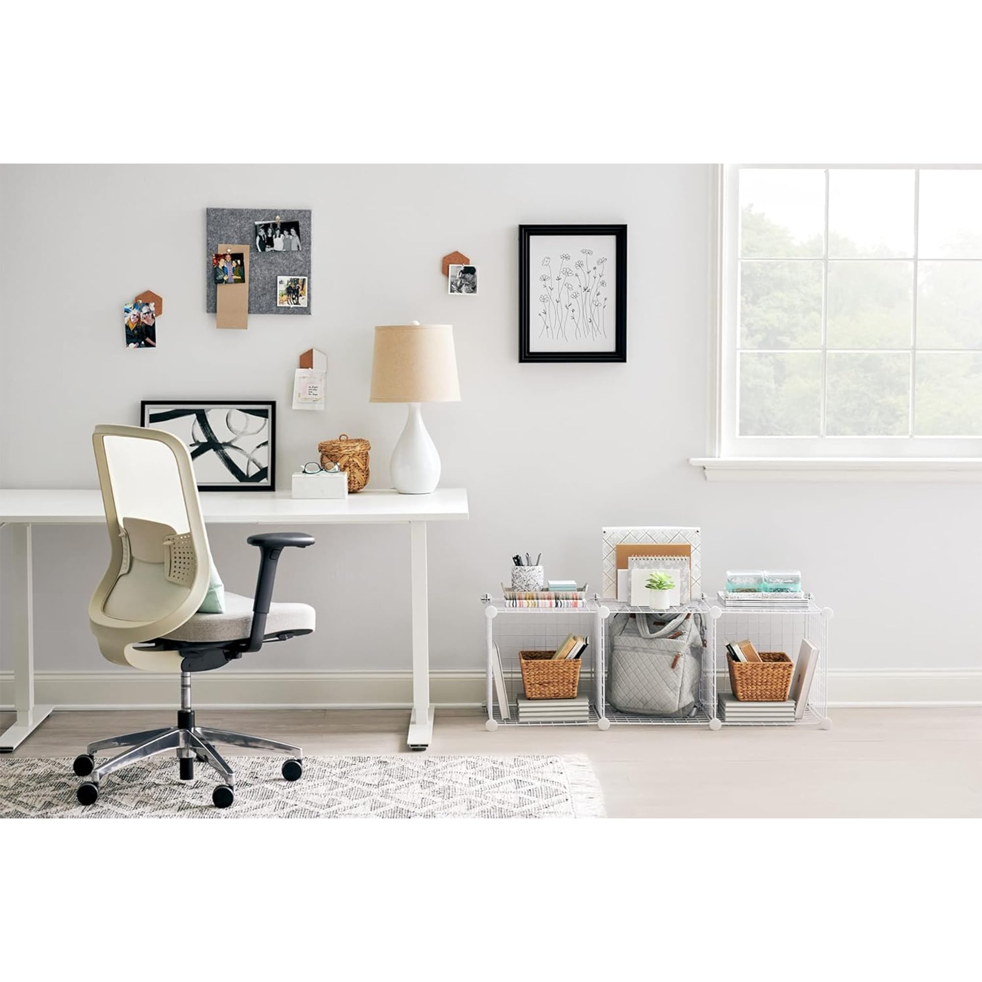 Rubbermaid 3 Piece Storage Wire Stackable Cube Set Easy Assemble White for Closet/Bookshelf/Toys Multi-Use Home Organizer - Image 6