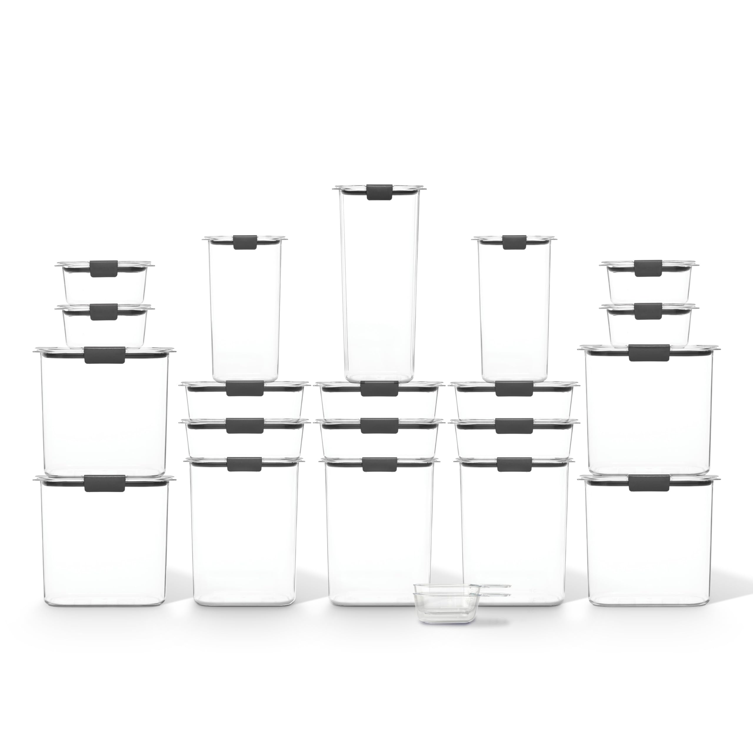 Rubbermaid Brilliance BPA-Free Airtight Food Storage Containers with Lids Set of 20 with Scoops Perfect for Kitchen and Pantry Organization - Image 3