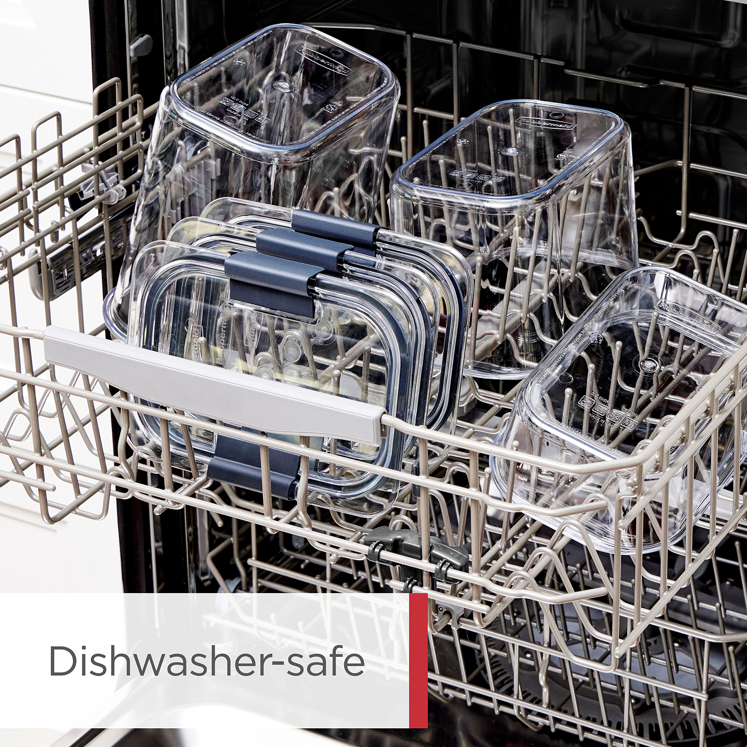 Rubbermaid Brilliance BPA-Free Airtight Food Storage Containers with Lids Set of 20 with Scoops Perfect for Kitchen and Pantry Organization - Image 8