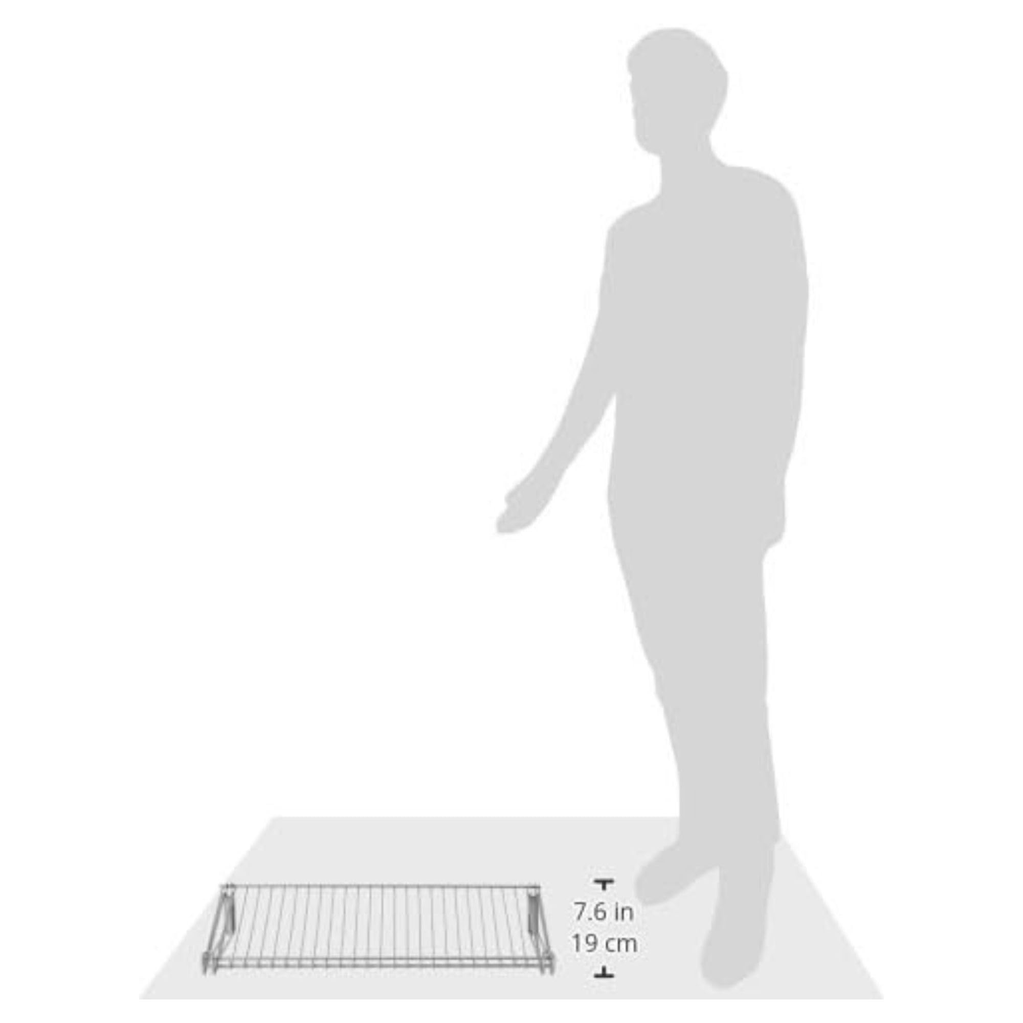 Rubbermaid Configurations Shoe Shelf, Titanium, Floating Shelves for Shoe Organization/Storage for Home/Laundry/Bathroom/Mudroom/Pantry/Linen Closet - Image 3