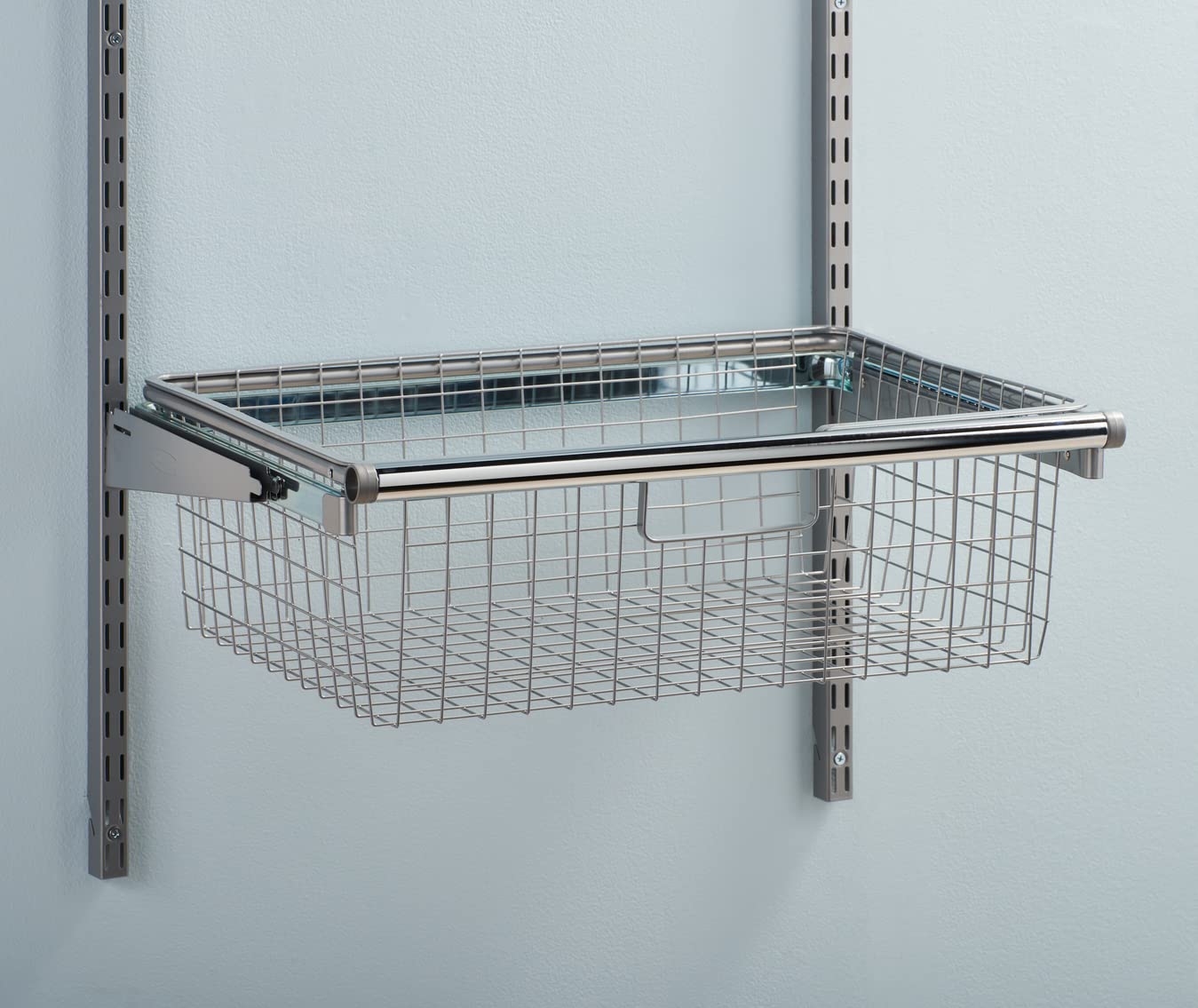 Rubbermaid Configurations Sliding Basket for Closet Drawer Organization, Titanium, Sturdy Slide Out Basket for Home/Laundry/Bathroom/Mudroom/Pantry/Linen Closet - Image 6