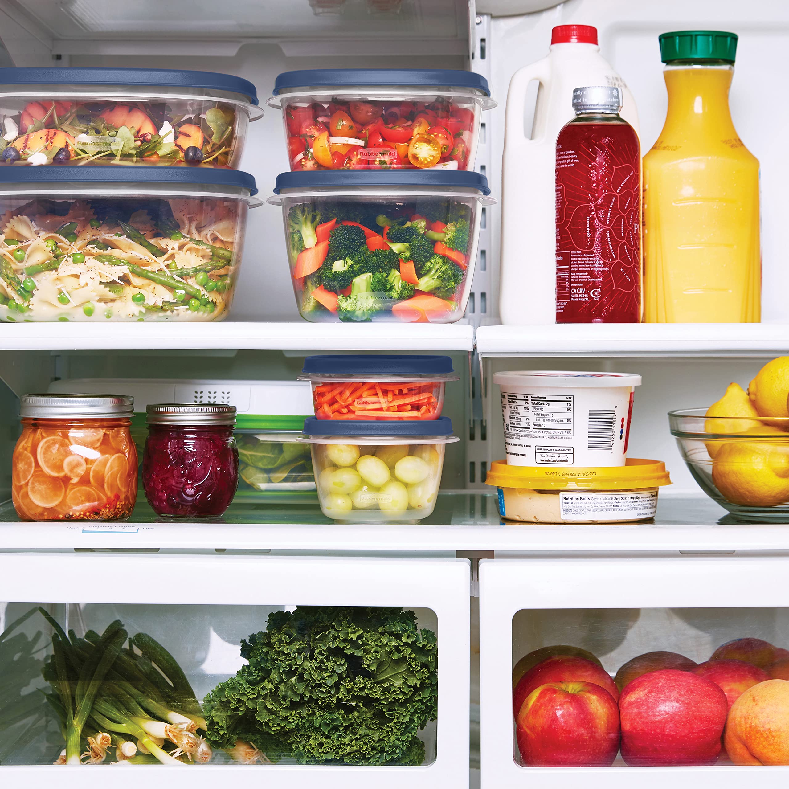 Rubbermaid EasyFindLids Food Storage Containers in Special-Edition Insignia Blue, 42 Piece - Image 4