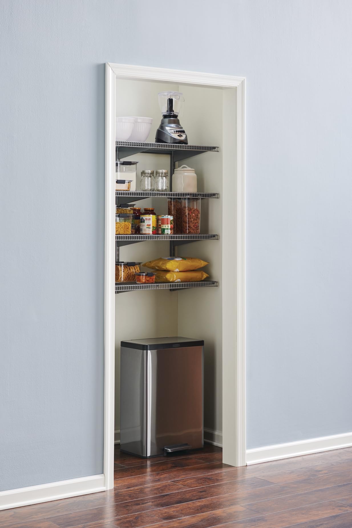 Rubbermaid Elite Stainless Steel Step-On Trash Can, 12 Gallon, Charcoal, Wastebasket for Home/Kitchen/Garage/Apartment/Office - Image 15