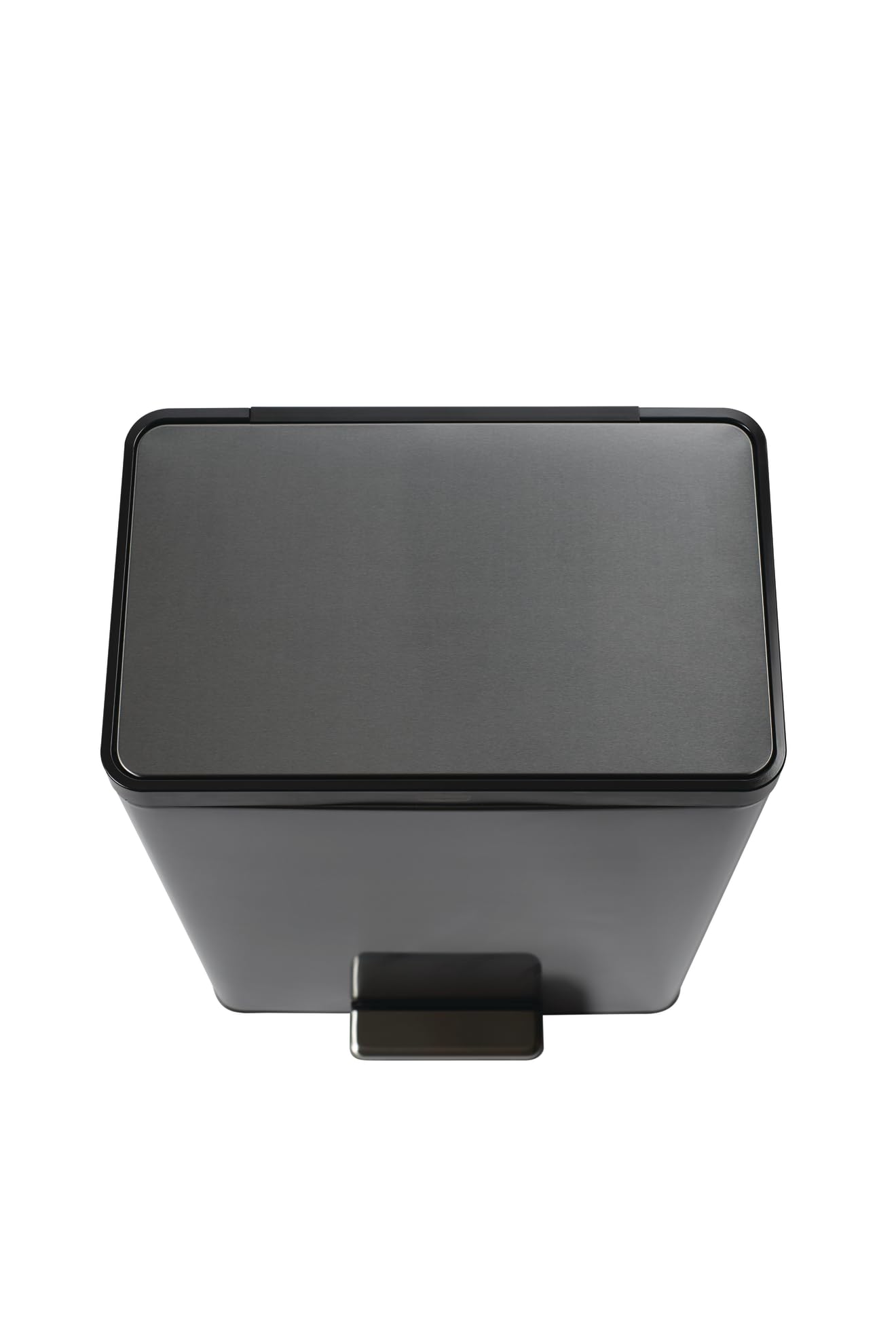 Rubbermaid Elite Stainless Steel Step-On Trash Can, 12 Gallon, Charcoal, Wastebasket for Home/Kitchen/Garage/Apartment/Office - Image 4