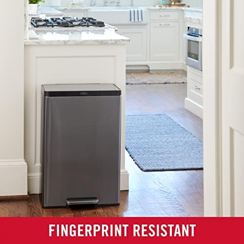Rubbermaid Elite Stainless Steel Step-On Trash Can, 12 Gallon, Charcoal, Wastebasket for Home/Kitchen/Garage/Apartment/Office - Image 6