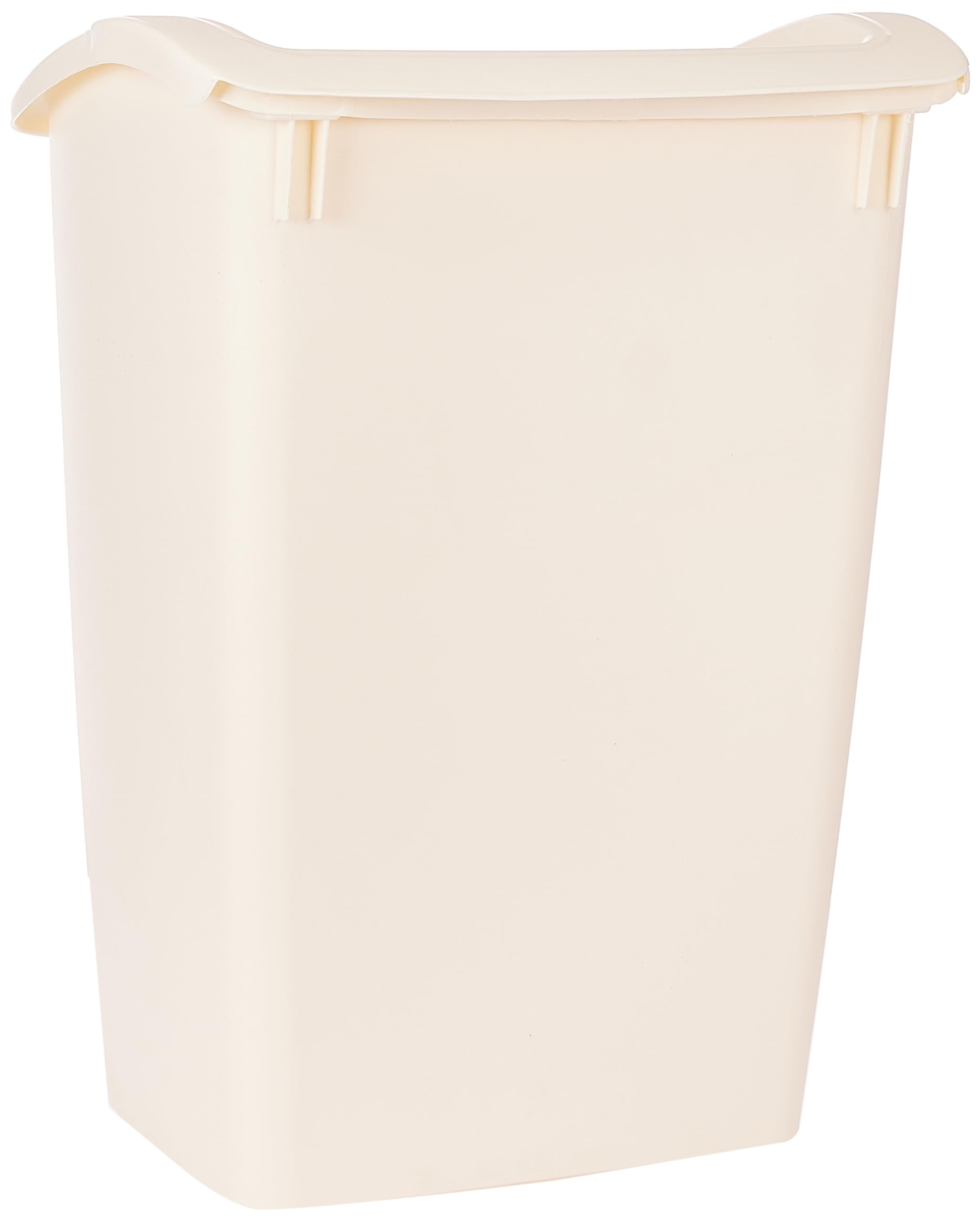 Rubbermaid FG280300BISQU Dual-Action Swing Lid Trash Can for Home, Kitchen, and Bathroom Garbage, 11.3 Gallon, Off-White Bisque, 45-quart, Tan - Image 3